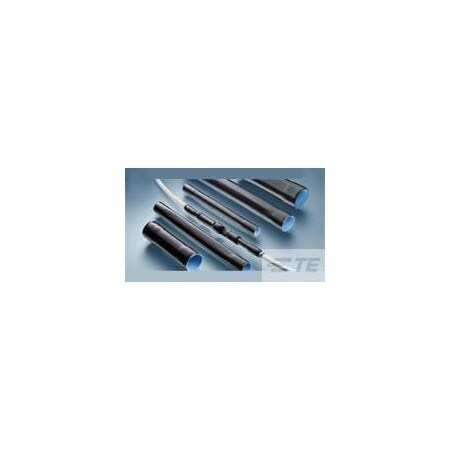 Raychem Heat Shrink Tube, Single Wall, 2:1 I.D. Shrink Ratio, Black RT-555-3/8-2.75-A260-0